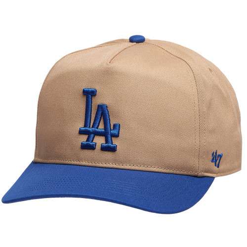 47 Brand Mens 47 Brand Los Angeles Dodgers Two Tone Hitch - Mens Khaki/Blue Size One Size | Foot Locker (US)