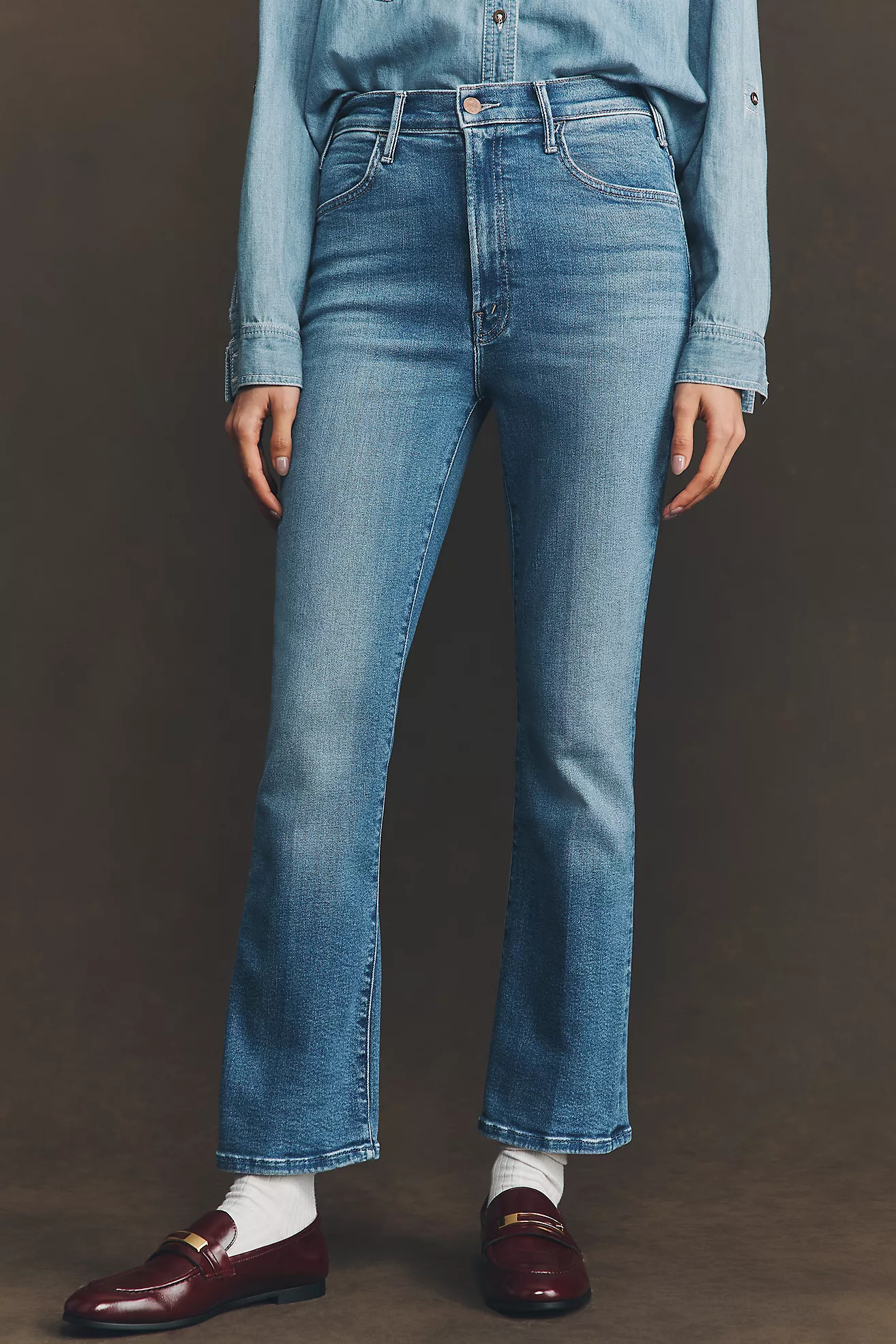 MOTHER The Hustler Mid-Rise Ankle Jeans | Anthropologie (US)