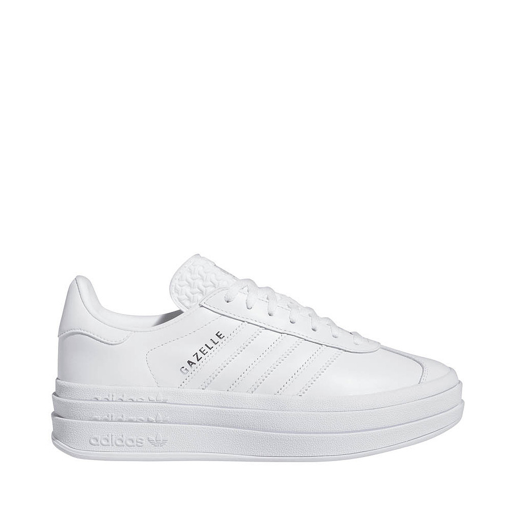 Womens adidas Gazelle Bold Athletic Shoe - White Monochrome | Journeys