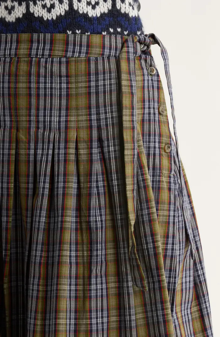 Josie Drop Waist Organic Cotton Midi Skirt | Nordstrom