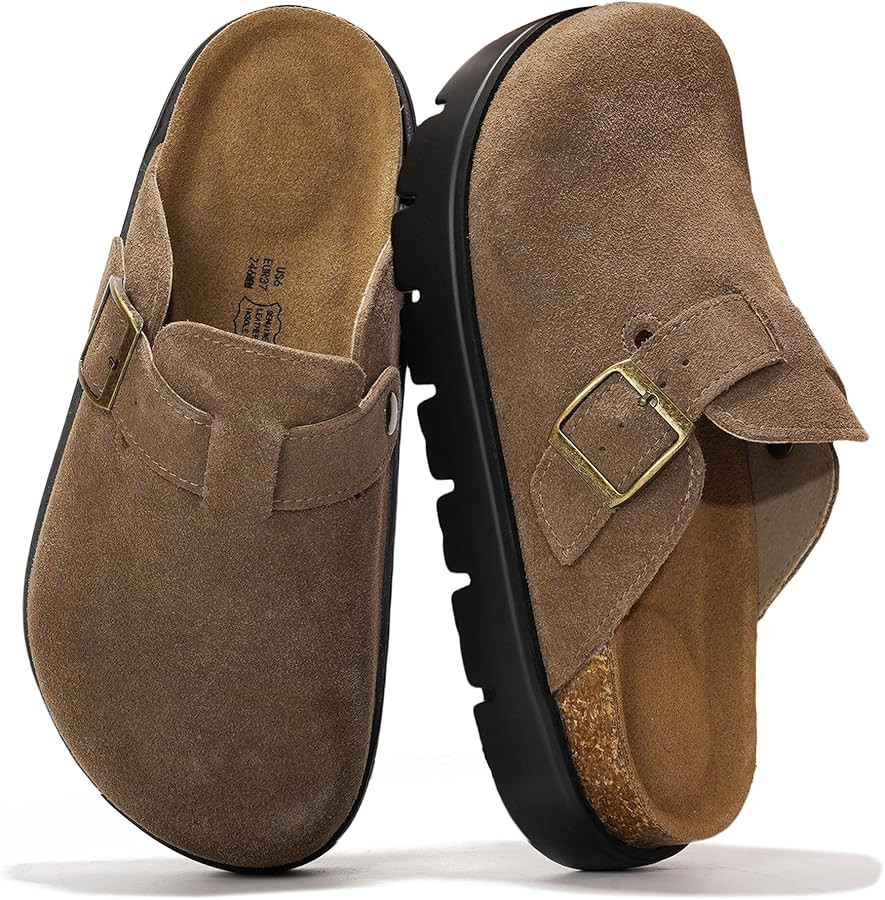 Project Cloud 100% Genuine Leather Platform Clogs for Women Footwear - Memory Foam Arch Support C... | Amazon (US)