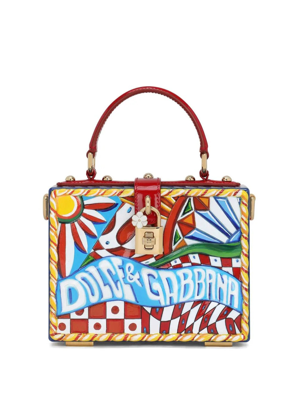 Dolce & Gabbana Dolce Box Carretto-print tote bag - Red | Farfetch Global