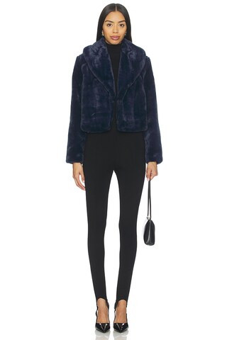 Cropped Faux Fur Coat in Frost Bite | Revolve Clothing (Global)