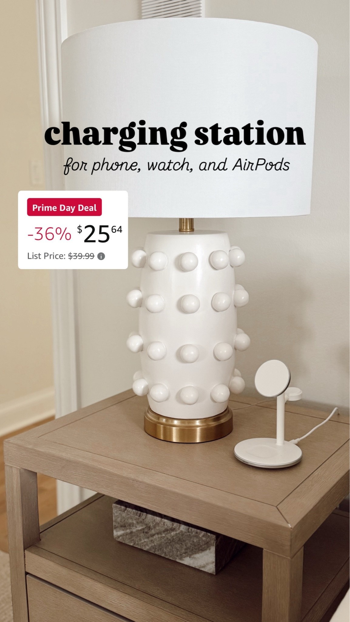 Charging station on deal for Amazon prime day!