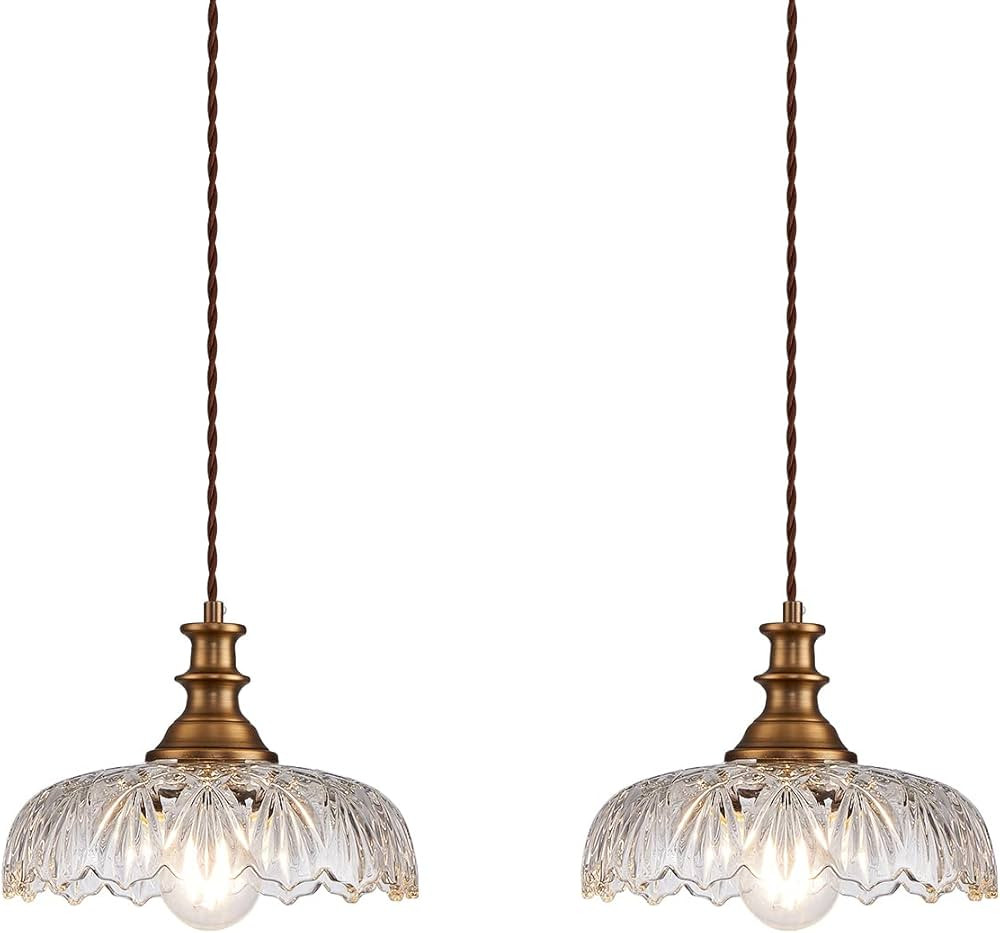 HDDFL Vintage Pendant Lights Fixture Modern Pendant Lighting Fixtures Hanging Lamp for Kitchen Is... | Amazon (US)