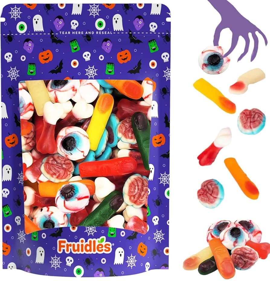 Fruidles Halloween Missing Body Parts Gummies, Fun And Festive Holiday Snacking (1 Pound Bag) | Amazon (US)