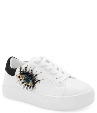 Girls' Mini Laney Rhinestone Eye Lace-Up Family Matching Platform Sneakers (Youth) | Dillard's