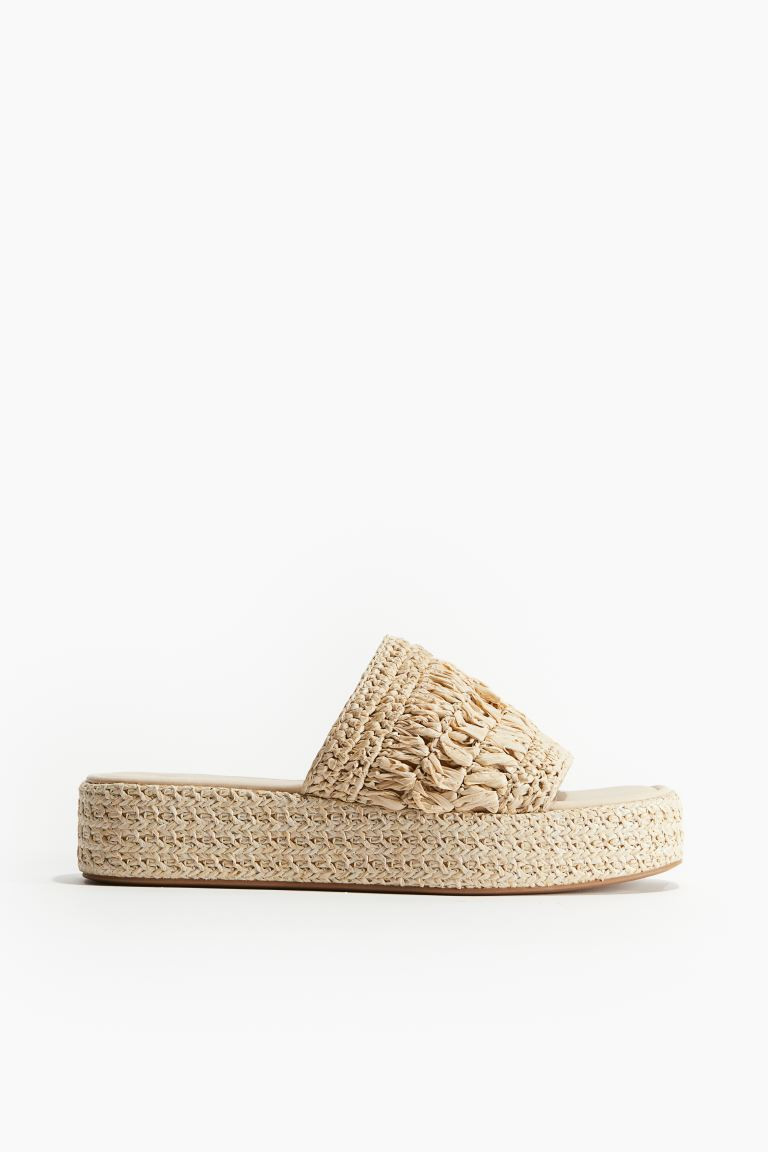 Platform Sandals - Light beige - Ladies | H&M US | H&M (US + CA)