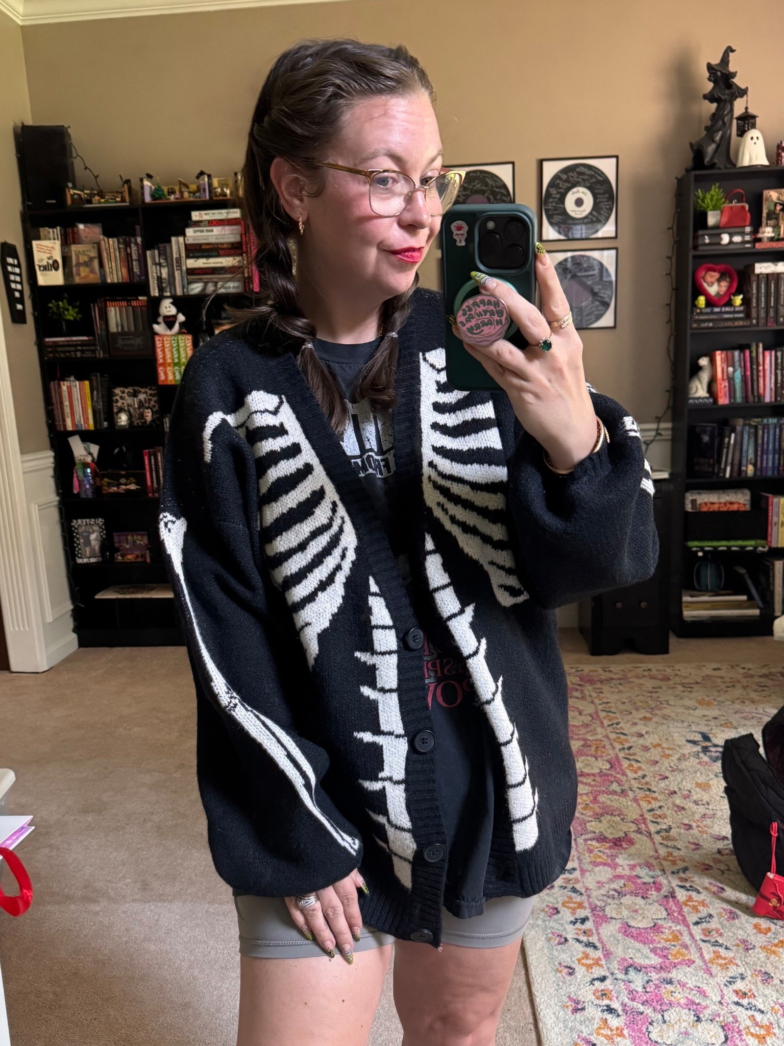 Spooky season couldn’t get here soon enough! 💀
This cardigan is everything I wanted it to be! 

#LTKFindsUnder100 #LTKStyleTip #LTKSeasonal