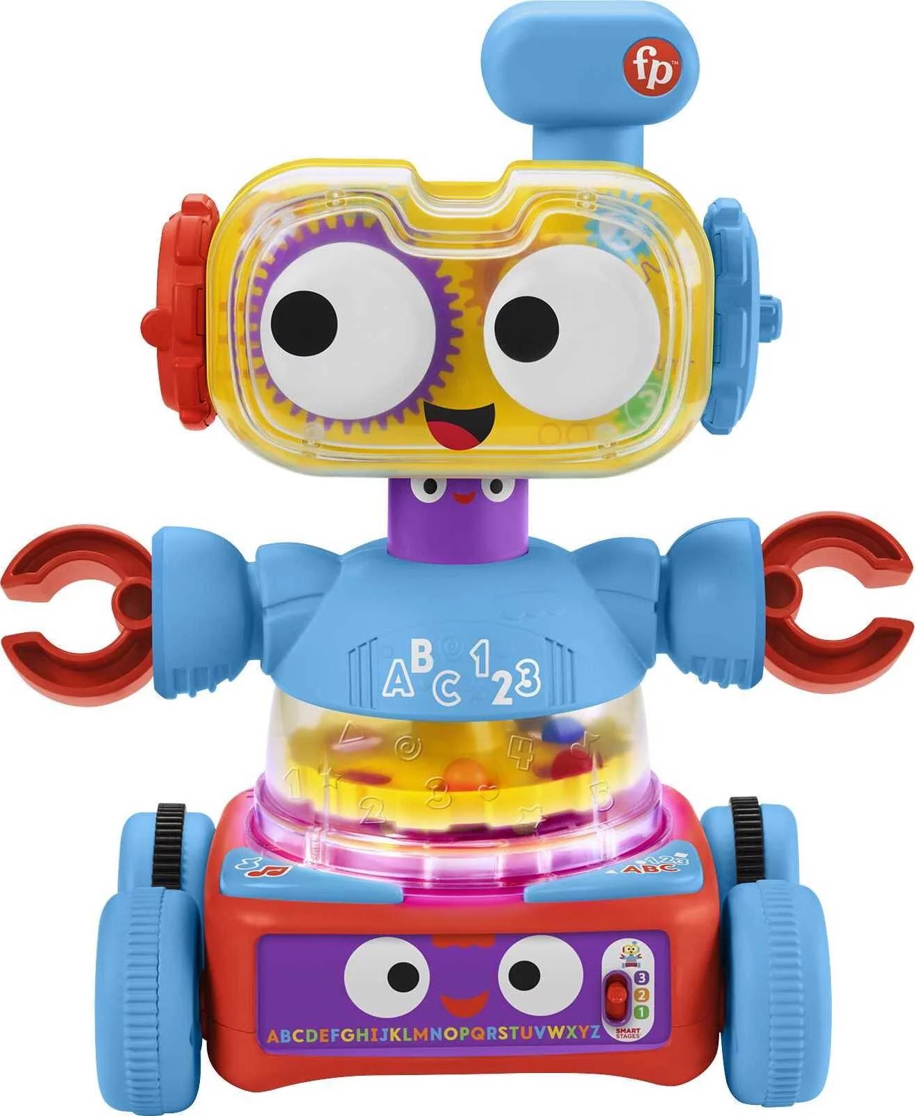 Fisher-Price 4-in-1 Robot Baby to Preschool Learning Toy with Lights & Music - Walmart.com | Walmart (US)