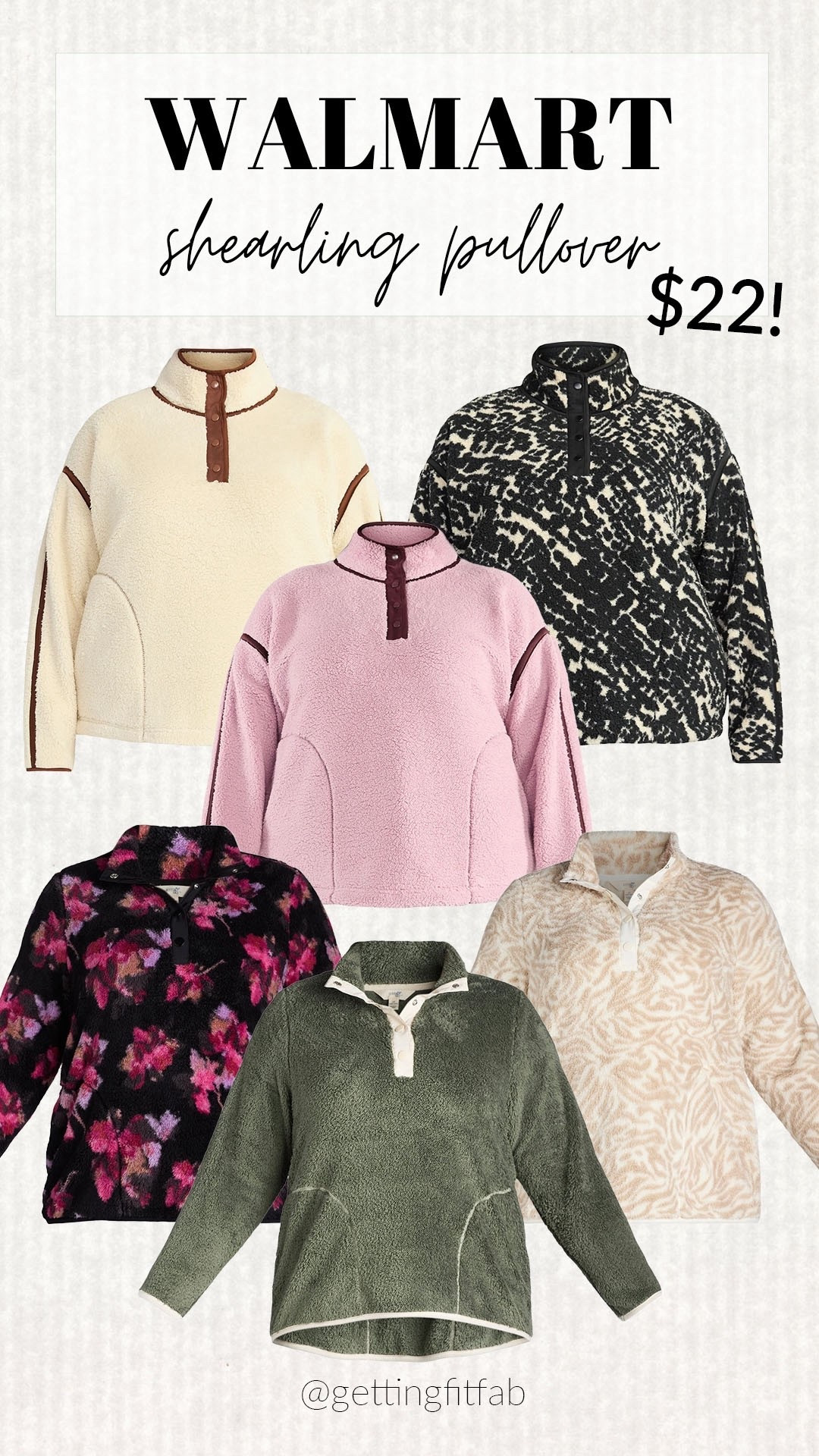 This faux shearling pullover comes in so many colors and up to size 4X! So cozy and cute! 

#walmartfinds

Walmart finds. Walmart fashion. Walmart plus size fashion. Plus size shearling pullover. Sherpa pullover  

#LTKSeasonal #LTKStyleTip #LTKPlusSize