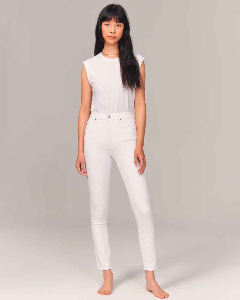 Women's High Rise Super Skinny Jean | Women's Clearance - New Styles Added | Abercrombie.com | Abercrombie & Fitch (US)