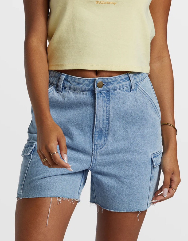 BILLABONG Westerly Womens Denim Cargo Shorts | Tillys