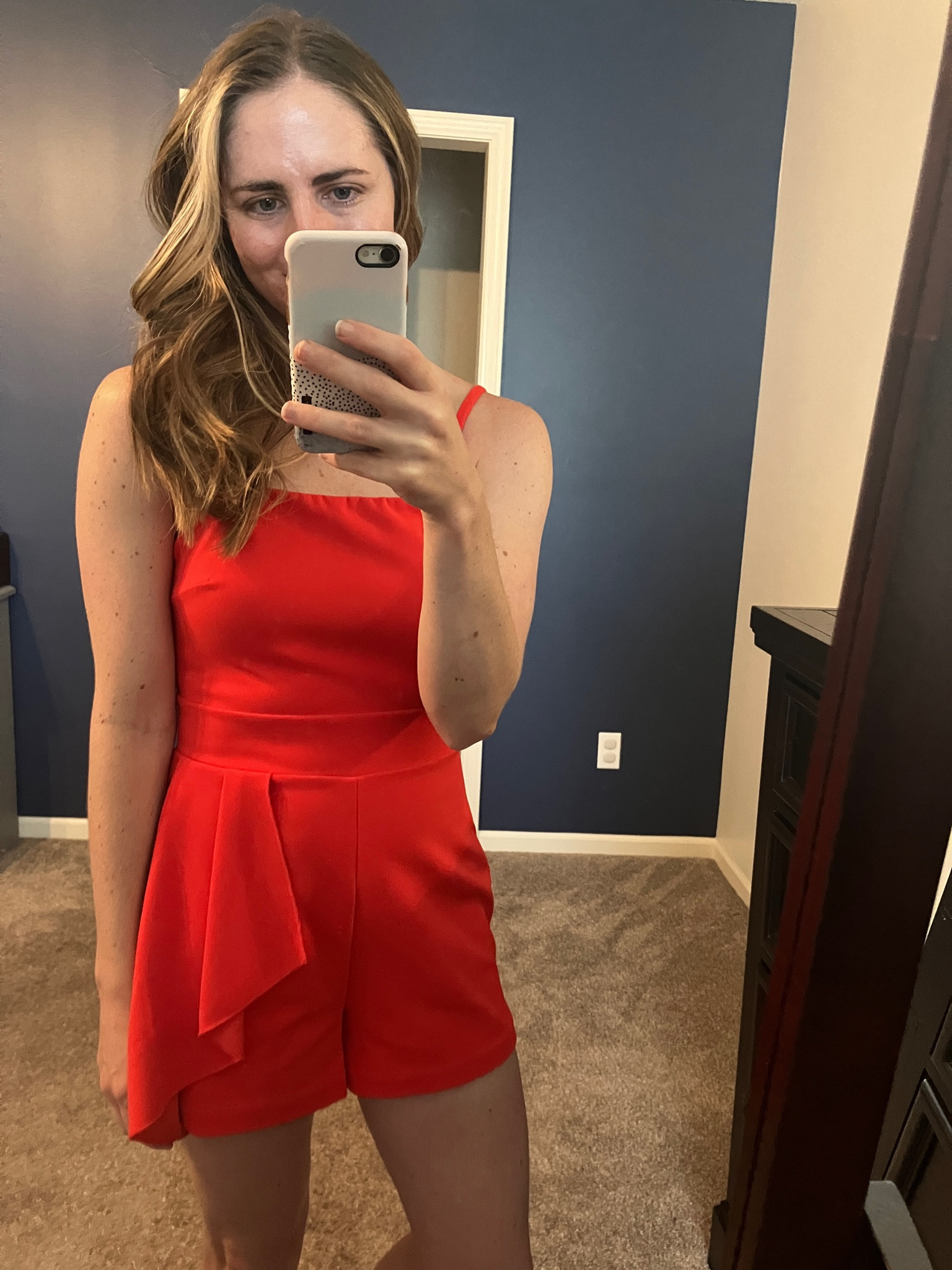 This red romper is sooo cute! I purchased it originally as an option to wear to the Olivia Rodrigo concert. I ended up going with a different dress but this color is so fun! I have linked the exact red romper I am wearing and some other cute red outfits I’ve found while browsing. 

#LTKParties #LTKSeasonal #LTKFindsUnder100