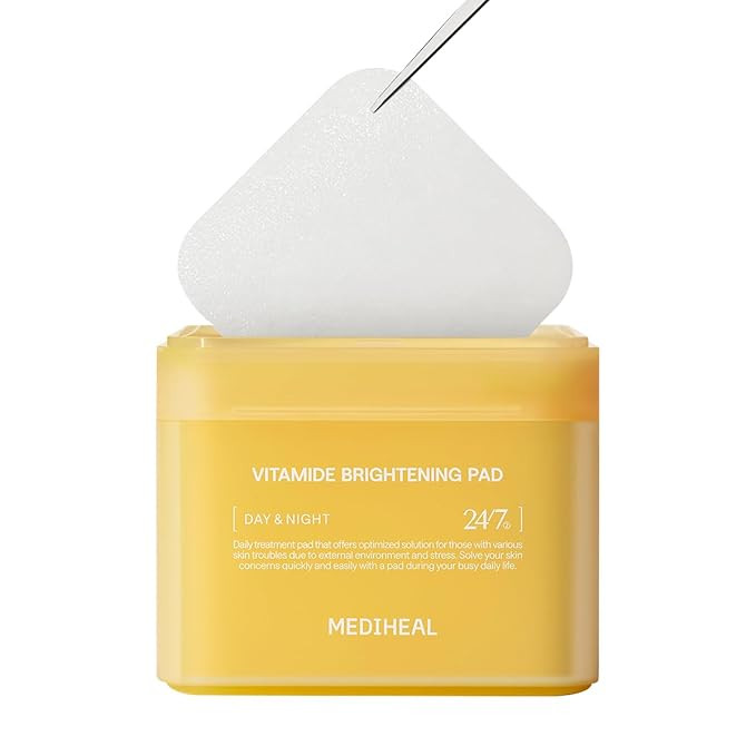 MEDIHEAL Vitamide Brightening Pad - Vegan Face Hypoallergenic Pads with Niacinamide, Sea Buckthor... | Amazon (US)