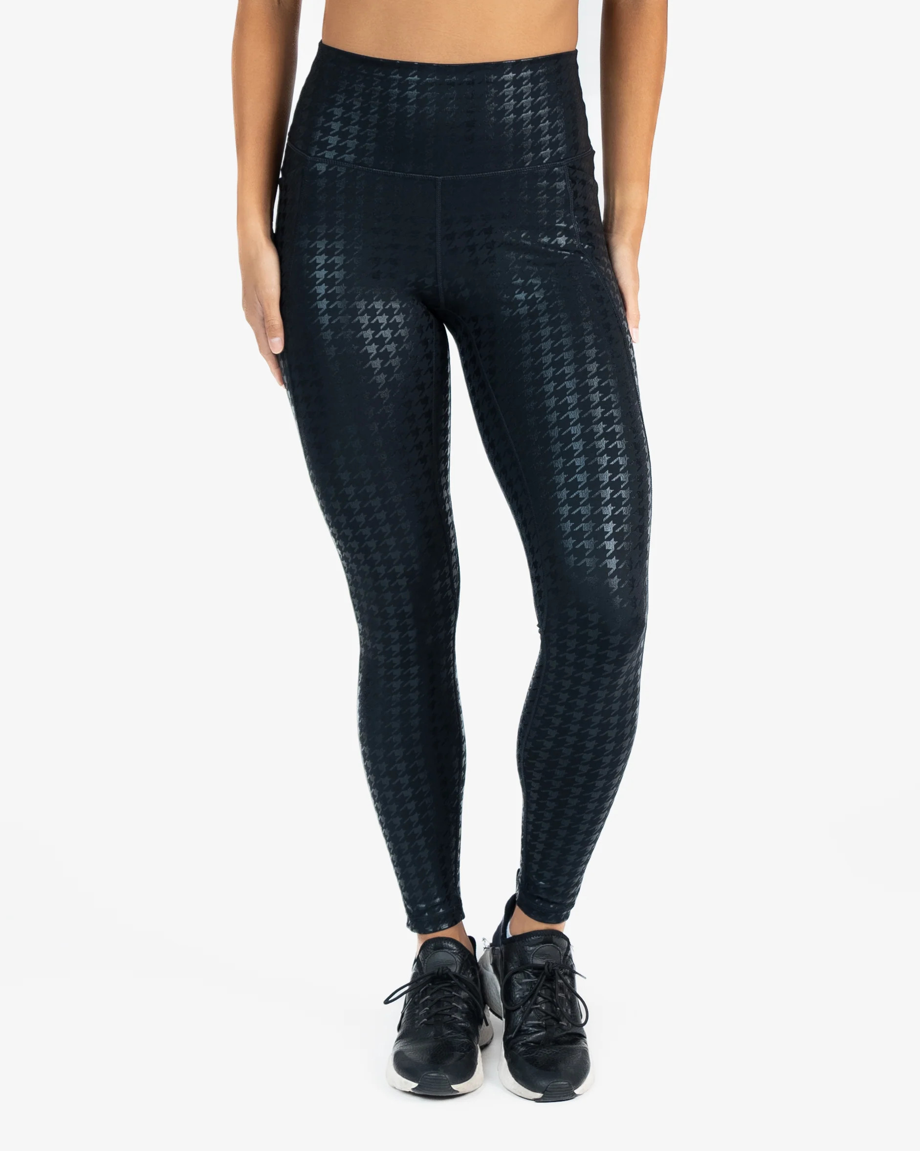 Skin Shakti Leggings - Black Houndstooth | Senita Athletics