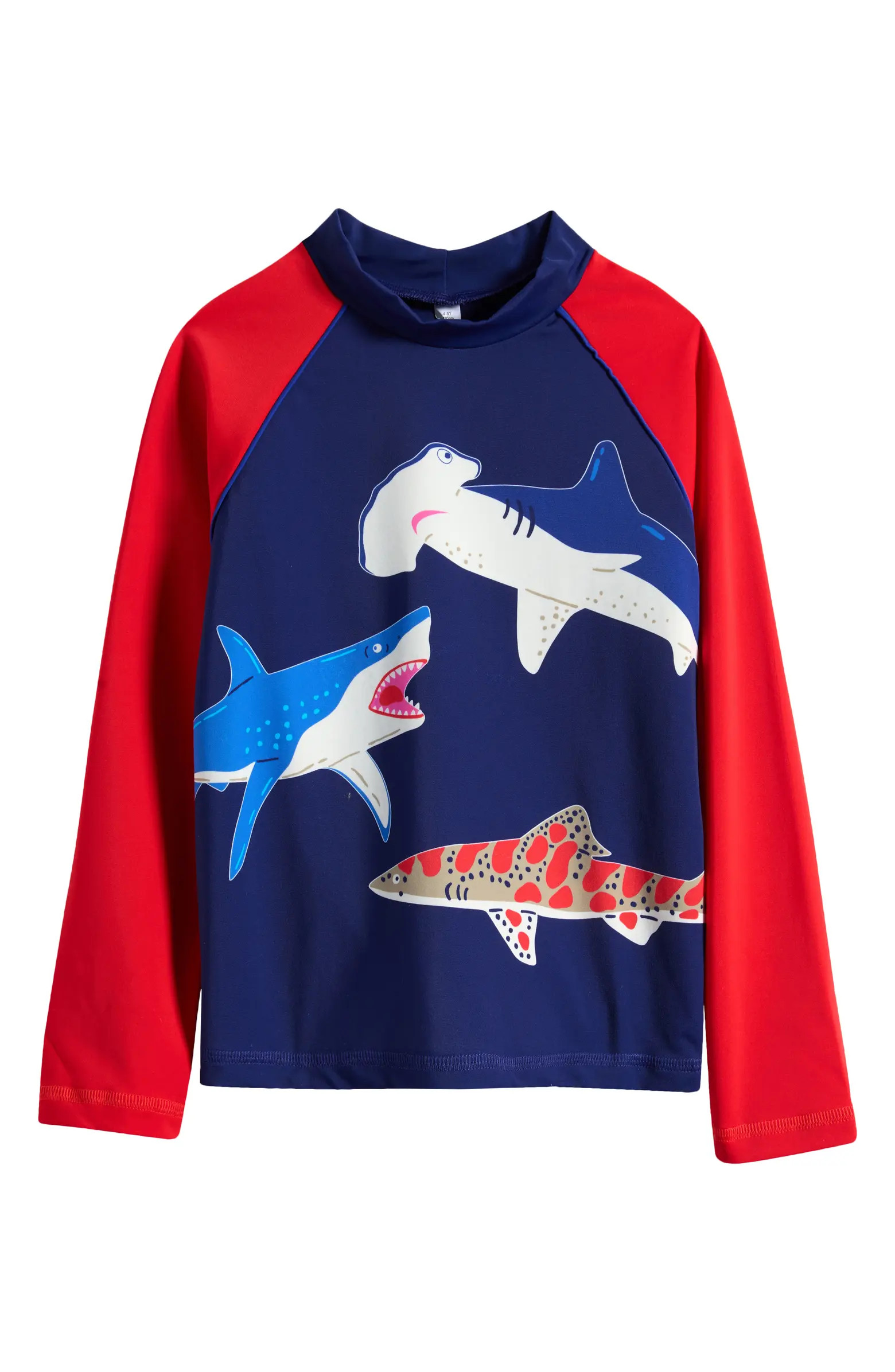 Mini Boden Kids' Colorblock Long Sleeve Rashguard | Nordstrom | Nordstrom