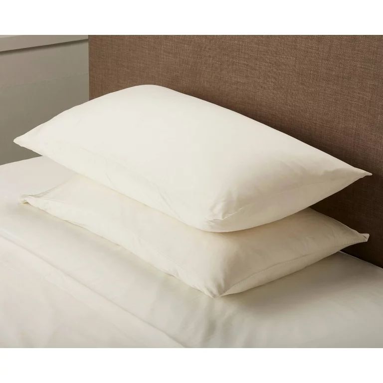 Better Homes & Gardens 300 TC 100% Cotton King Pillowcase Set of 2, Vanilla Dream Off-White | Walmart (US)