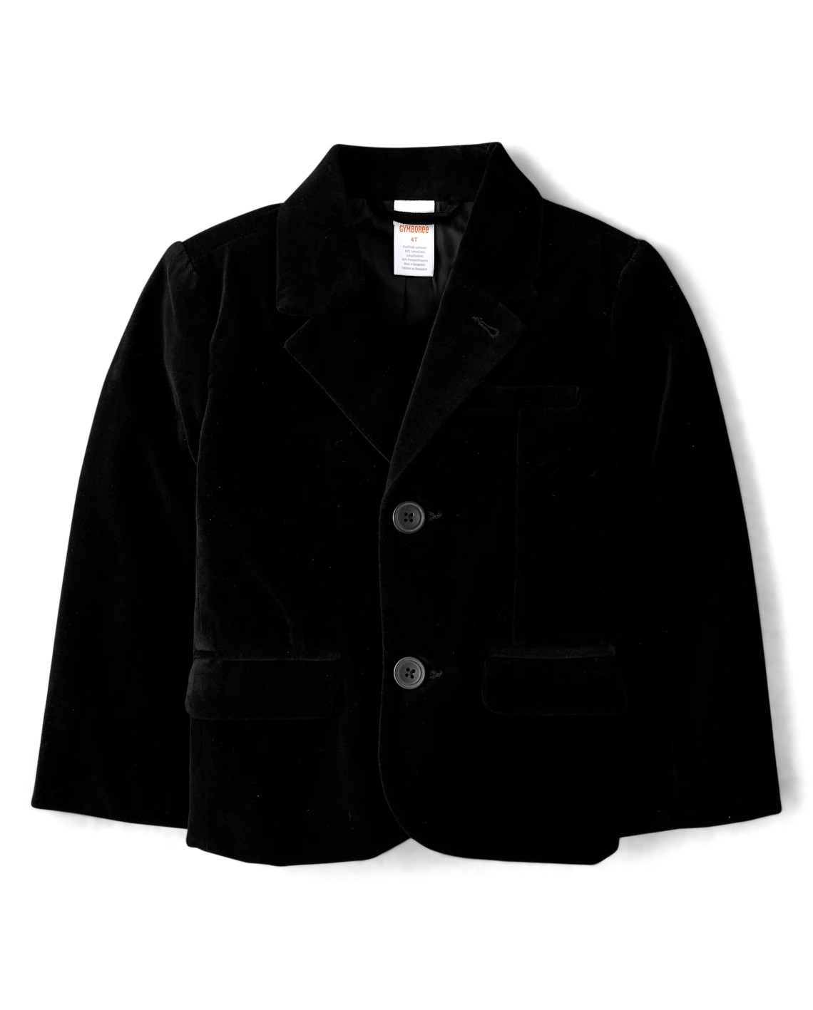 Boys Long Sleeve Velvet Blazer - Royal Christmas - BLACK | Gymboree | Gymboree