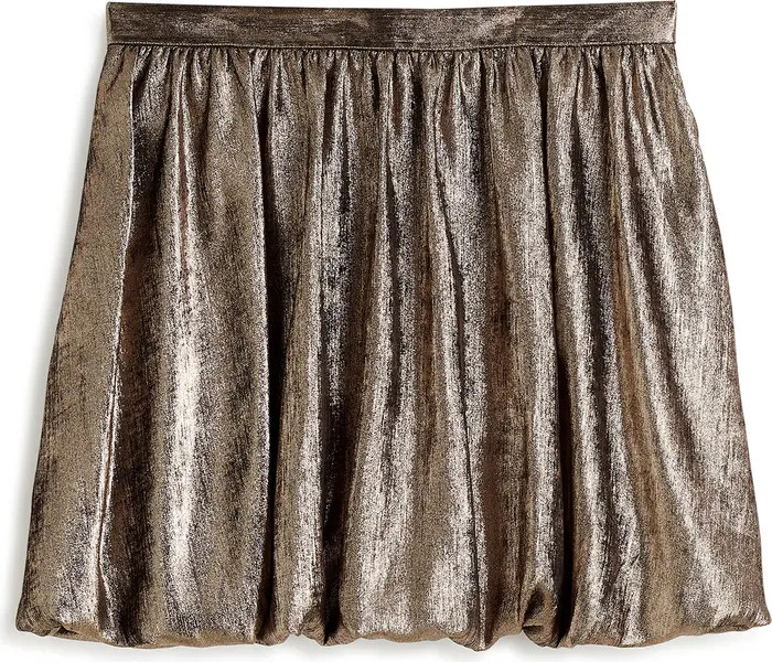 Metallic Bubble Hem Miniskirt | Nordstrom Rack
