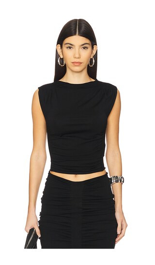 Alexander Wang Ruched Tank in Black. - size S | Revolve Clothing (Global)