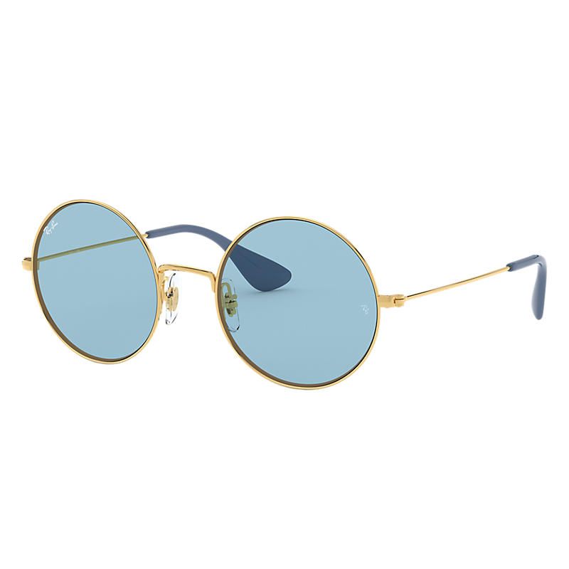 Ray-Ban Ja-Jo Gold Sunglasses, Blue Lenses - Rb3592 | Ray-Ban (US)