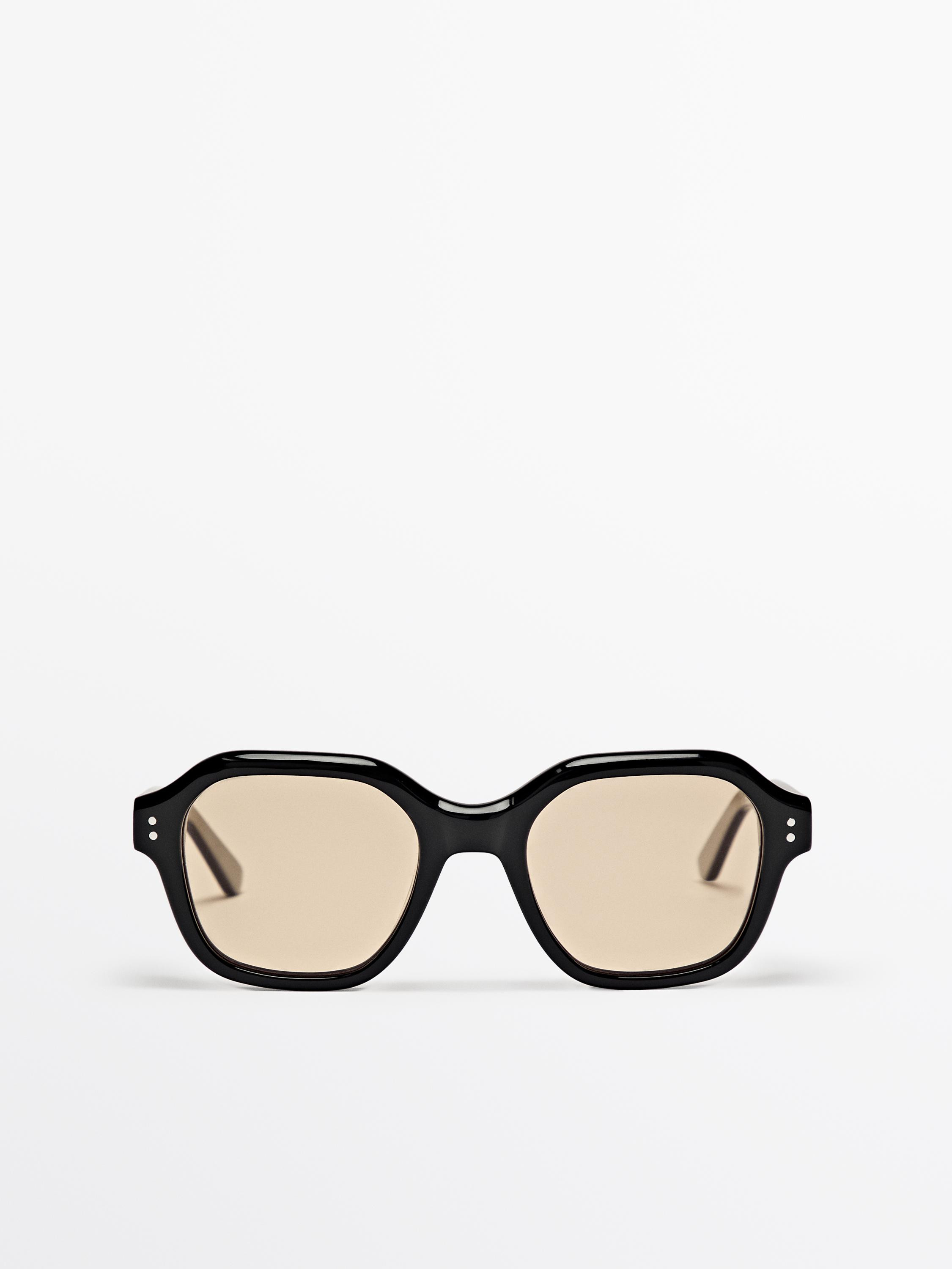 Sunglasses with orange lenses | Massimo Dutti UK