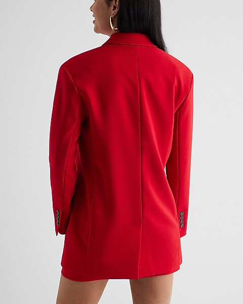 Twill Oversized Boyfriend Blazer | Express