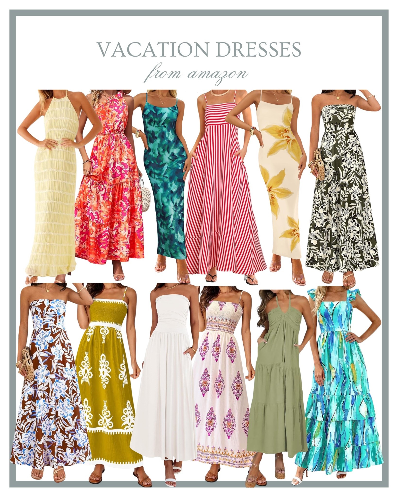 Vacation dresses and resort dresses from Amazon 🌴🧡 Amazon fashion, Amazon style, colorful dresses, Amazon dresses 

#LTKTravel