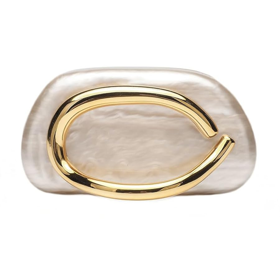 Acrylic Clutch Purse for Women Classic Round Acrylic Evening Handbag Vintage Metal Handlebars Bag... | Amazon (CA)