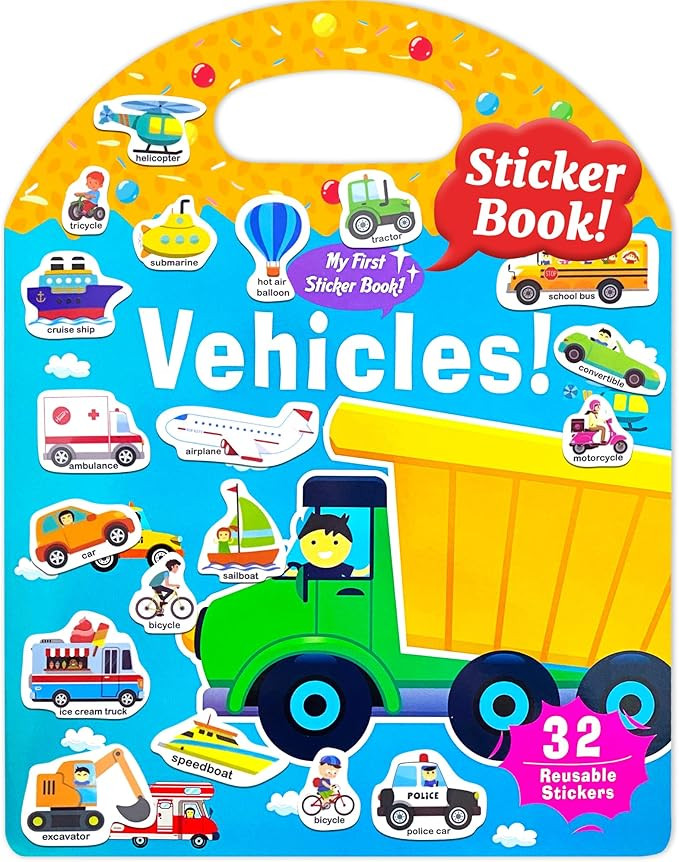 Benresive Reusable Sticker Book for Toddlers 2-4 Years, Fun Travel Stickers for Kids, Waterproof ... | Amazon (US)