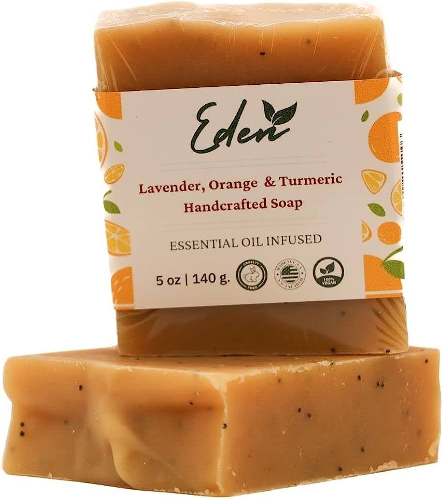 EDEN Daily Essentials - Natural Handmade Soap Bar - Scented with Pure Essential Oils - Natural co... | Amazon (US)