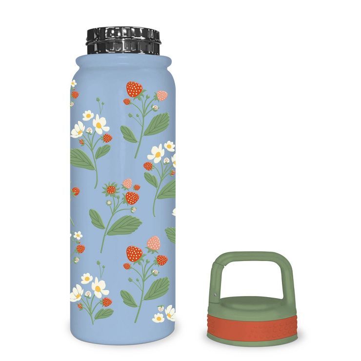 OCS Designs 20oz Stainless Steel Water Bottle Lavender with Strawberries | Target