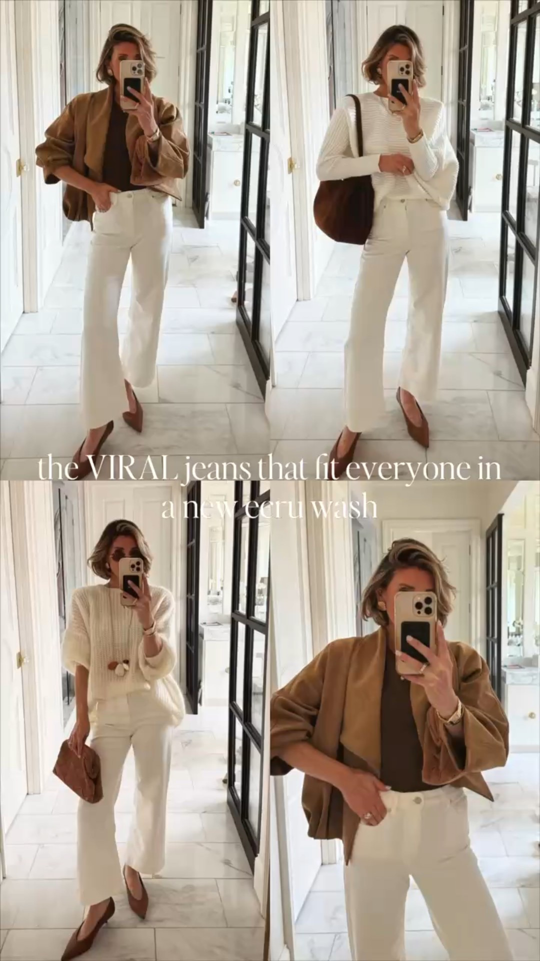 How I'm wearing these vital jeans in the new ecru wash.

#LTKootd