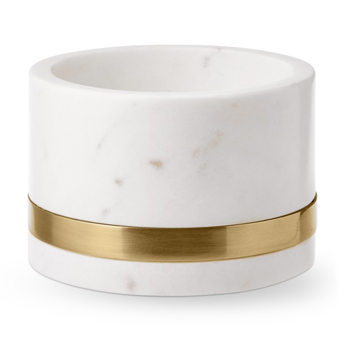 Marble & Brass Wine Coaster | Williams-Sonoma