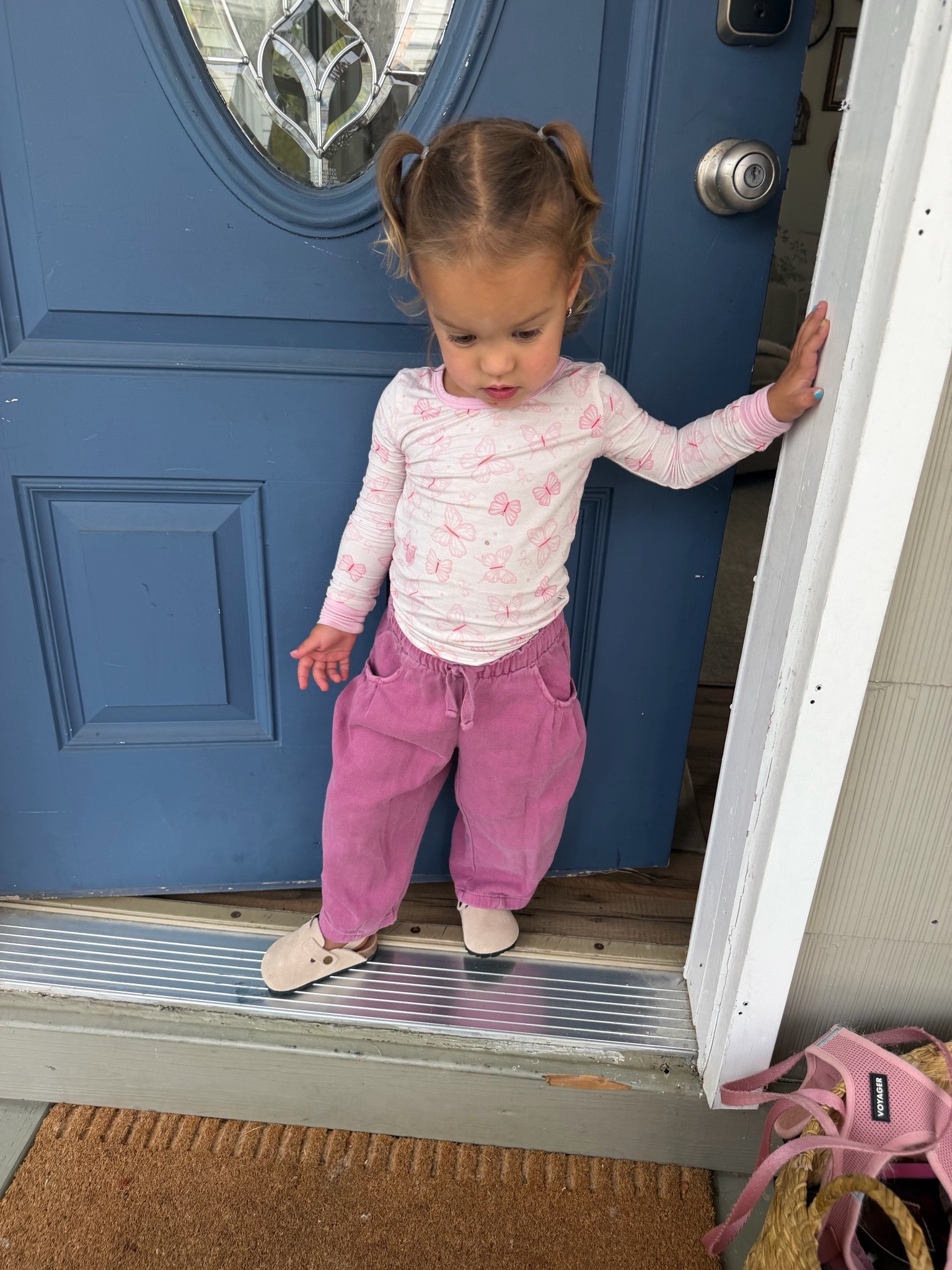 Pants are true to size wearing 2t same with pajamas