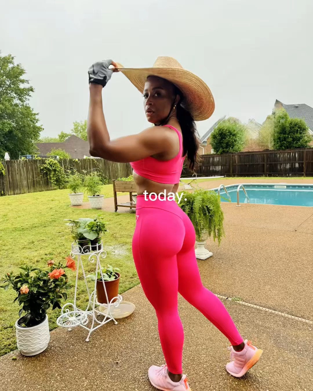 Rainy day workouts just hit different 🌧️💪

Wore one of my all-time favorite Gymshark sets today for my homework workout and honestly… this set still holds up SO well. I’ve had it for a couple years now and the color has never faded. We love activewear that can survive the wash cycle and still perform for everyday life 🙌

Paired it with my Adidas and headed outside in between rain showers. It was gloomy, the garden probably collected 100 gallons of water, and the pool was basically overflowing 😂 but one thing staying consistent right now is my fitness no matter what the weather is doing.

Today’s workout:
• 30 minutes on the bike
• stretching + recovery work
• survived a brutal morning leg session 😅

By the end my legs were absolute jelly, but we kept going anyway. Some days it’s not about perfection — it’s just about showing up.

Linking this set and my workout favorites on my LTK storefront 🤍

#LTKFitness #Gymshark #WorkoutStyle #FitnessLifestyle #RainyDayWorkout #ActivewearStyle #HomeWorkout #GymFit #AdidasStyle #FitnessJourney #LegDay #WorkoutMotivation #HealthyLifestyle #FitnessRoutine #AthleisureStyle #GymOutfit #WomenWhoLift #WellnessJourney #LTKCreator

#LTKActive #LTKfitnessgoals #LTKActive #LTKHome