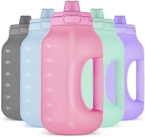 Ello Hydra Half Gallon Jug with Time Marker & Handle for All Day Hydration & Silicone Straw with ... | Amazon (US)