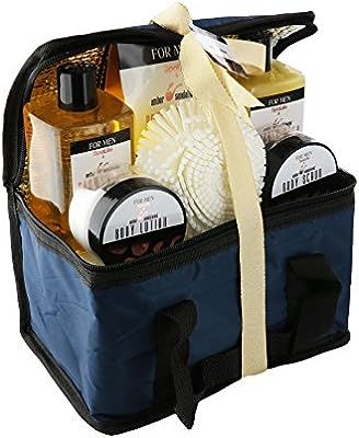 Spa Life All Natural Bath and Body Luxury Spa Gift Set Basket (Mens Sandalwood) | Amazon (US)