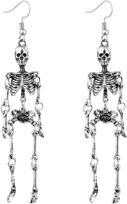 Halloween Earrings for Women Gothic Punk Skull Halloween Jewelry | Amazon (US)