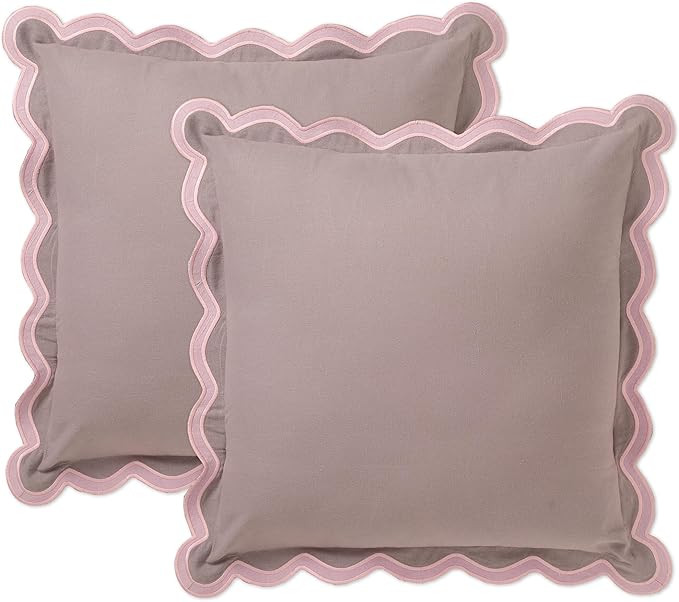 Folkulture Throw Pillow Covers for Couch, 18x18 Decorative Couch Pillows for Living Room, 100% Co... | Amazon (US)