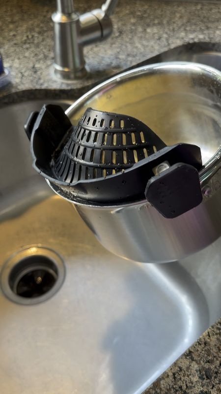 This clip on strainer is amazing! Fits on all my pots and pans and in dishwasher safe. Linking some other kitchen favorites for you, too!
........
Lodge cast iron skillet strainer silicone strainer Amazon finds life hacks Amazon handle Amazon new arrivals Amazon under $10 Amazon under $20 berry basket colander prime day deals lightning deals kitchen essentials kitchen must haves best pots best pans meat thermometer ninja creami knife set knife block 

#LTKFamily #LTKSummerSales #LTKHome