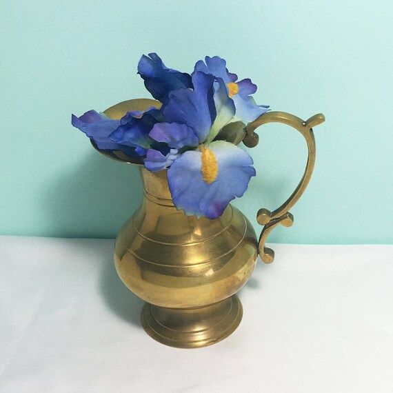 Decorative Brass Pitcher Flower Vase Bohemian Jug | Etsy | Etsy (CAD)