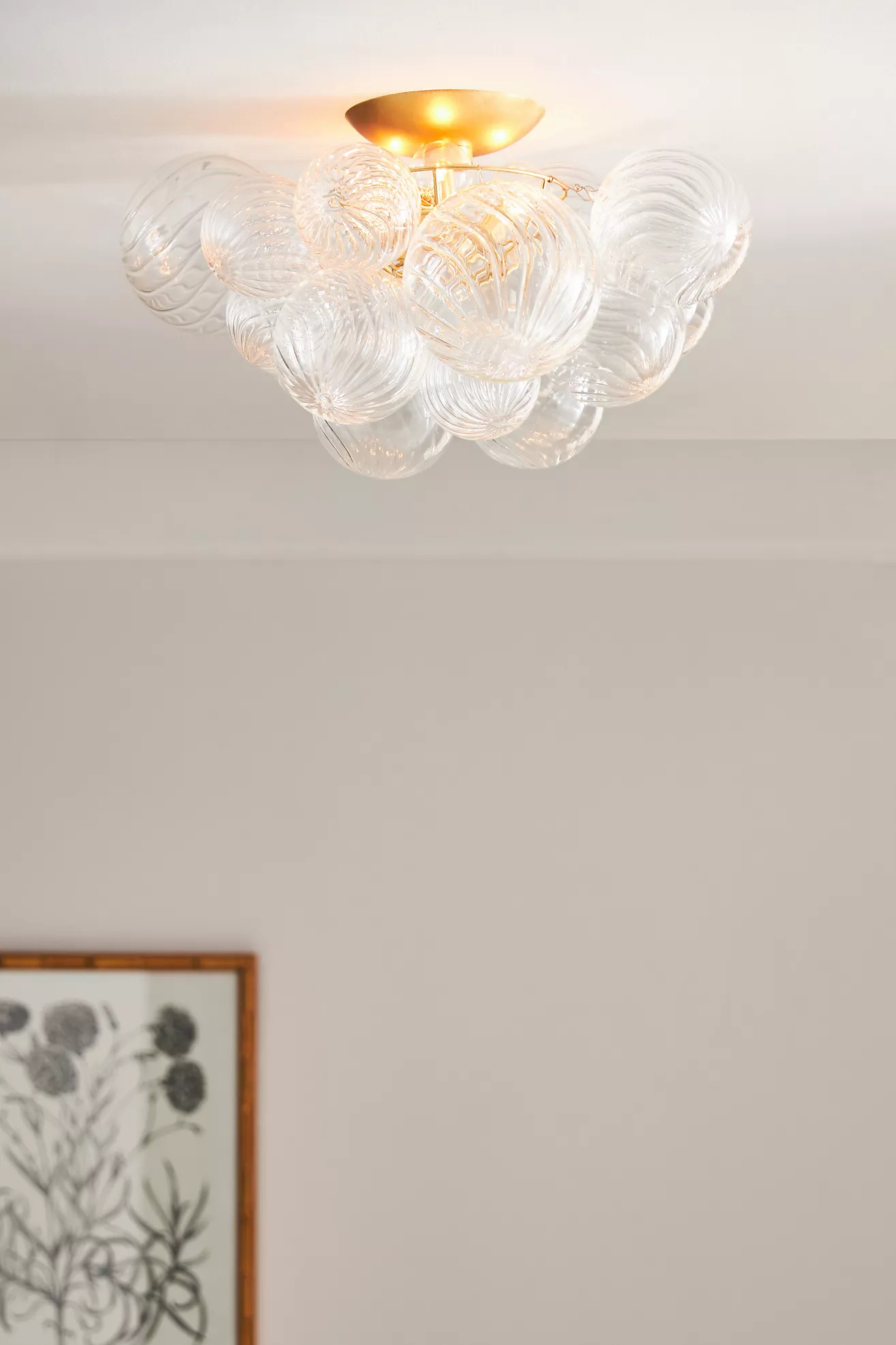 Talia Large Glass Flush Mount | Anthropologie (US)