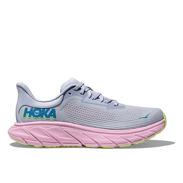 Women's HOKA Arahi 7 Running Shoes 7.5 Regular Gull/Pink Twilight | Scheels
