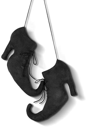 Suhine 12 Inch Large Vintage Halloween Witch Shoes Wall Hanging Decoration | Amazon (US)