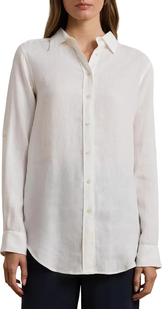 Relaxed Fit Linen Button-Up Shirt | Nordstrom