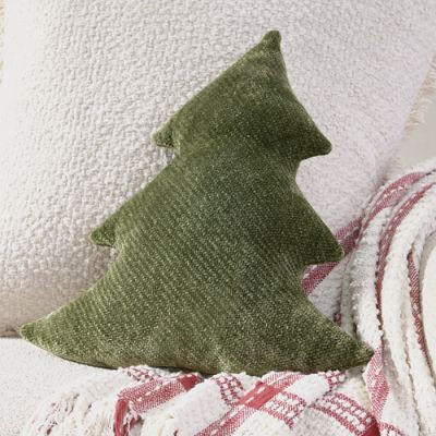 Brushed Velvet Tree Pillow | Grandin Road