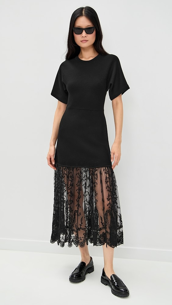 Diane Knit Lace Combo Dress | Shopbop
