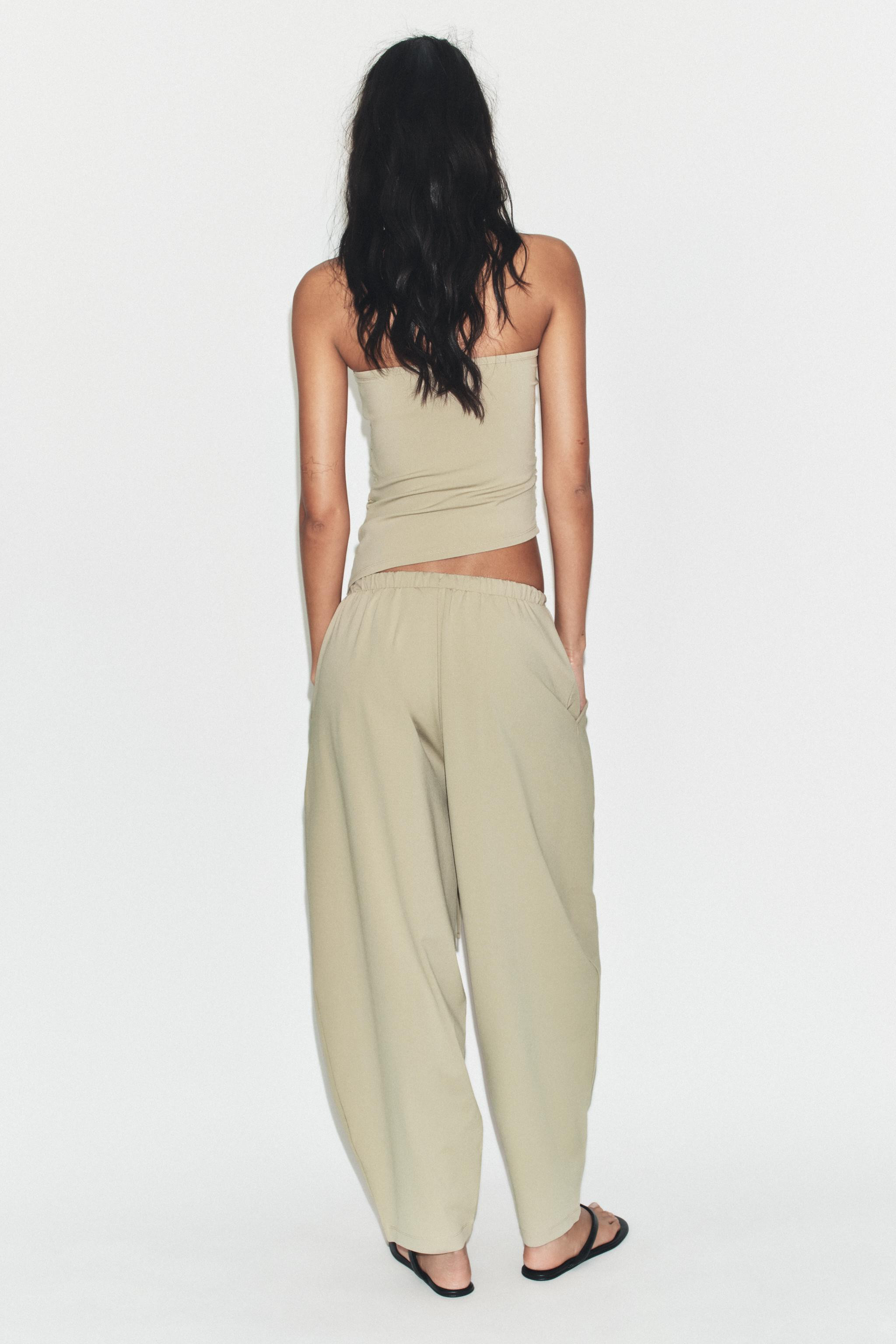 TEXTURED DRAPED BANDEAU TOP | Zara UK